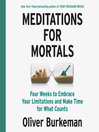 Cover image for Meditations for Mortals